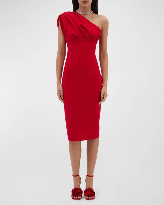 Winnie One-Shoulder Midi Dress